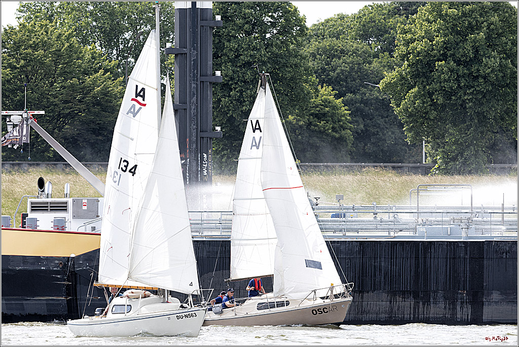 100 Jahre Rheinwoche 2022 - 2. Wettfahrt  Hitdorf - Duesseldorf, 03.06.2022,